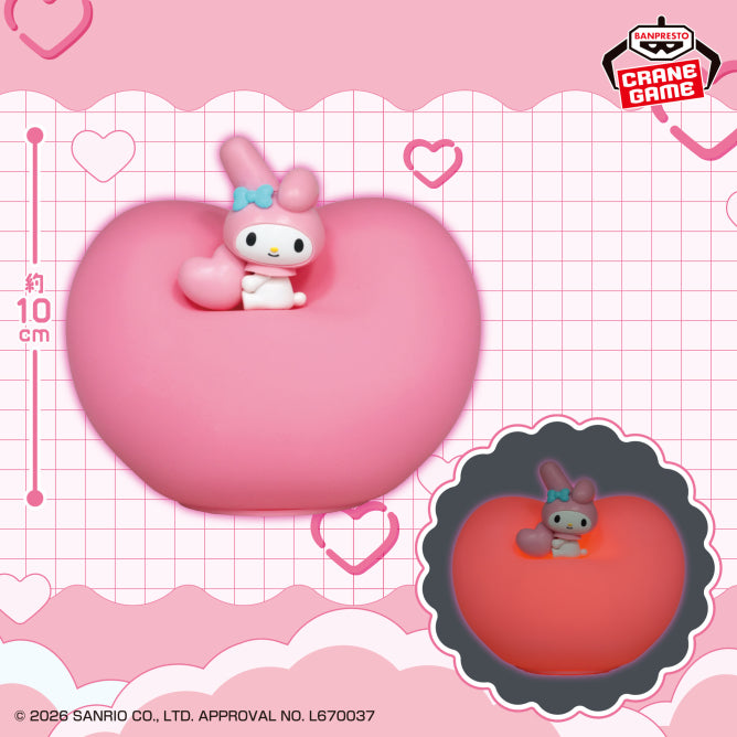 My Melody Sanrio Characters Munitto Heart Light Prize Figure by Banpresto - Mandorama [src:https://figisland.net/wp-content/uploads/2026/06/s01011615058329.jpg]