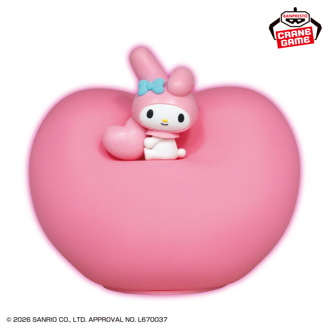My Melody Sanrio Characters Munitto Heart Light Prize Figure by Banpresto - Mandorama [src:https://figisland.net/wp-content/uploads/2026/06/s01011615058330.jpg]