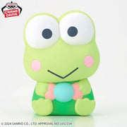 Keroppi Sanrio Characters SOFVIMATES Prize Figure by Banpresto (03/2025) - Mandorama [src:https://tokutame.net/wp-content/uploads/2025/01/prize-202503-sanrio-banpresto1.webp]