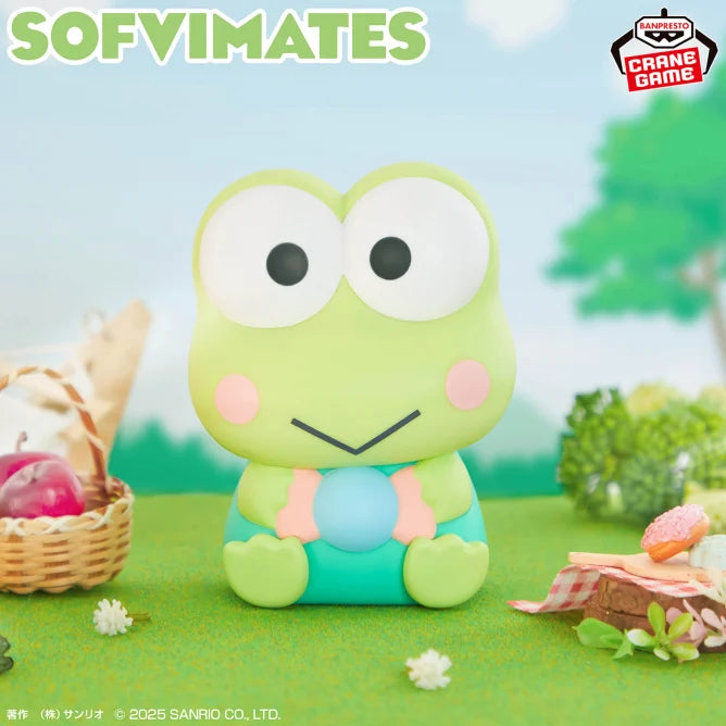 Keroppi Sanrio Characters SOFVIMATES Prize Figure by Banpresto (03/2025) - Mandorama [src:https://figisland.net/wp-content/uploads/2024/11/s01011615047862.webp]