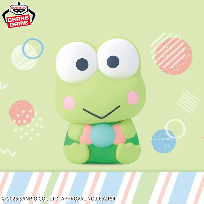 Keroppi Sanrio Characters SOFVIMATES Prize Figure by Banpresto (03/2025) - Mandorama [src:https://figisland.net/wp-content/uploads/2024/11/s01011615047864.webp]