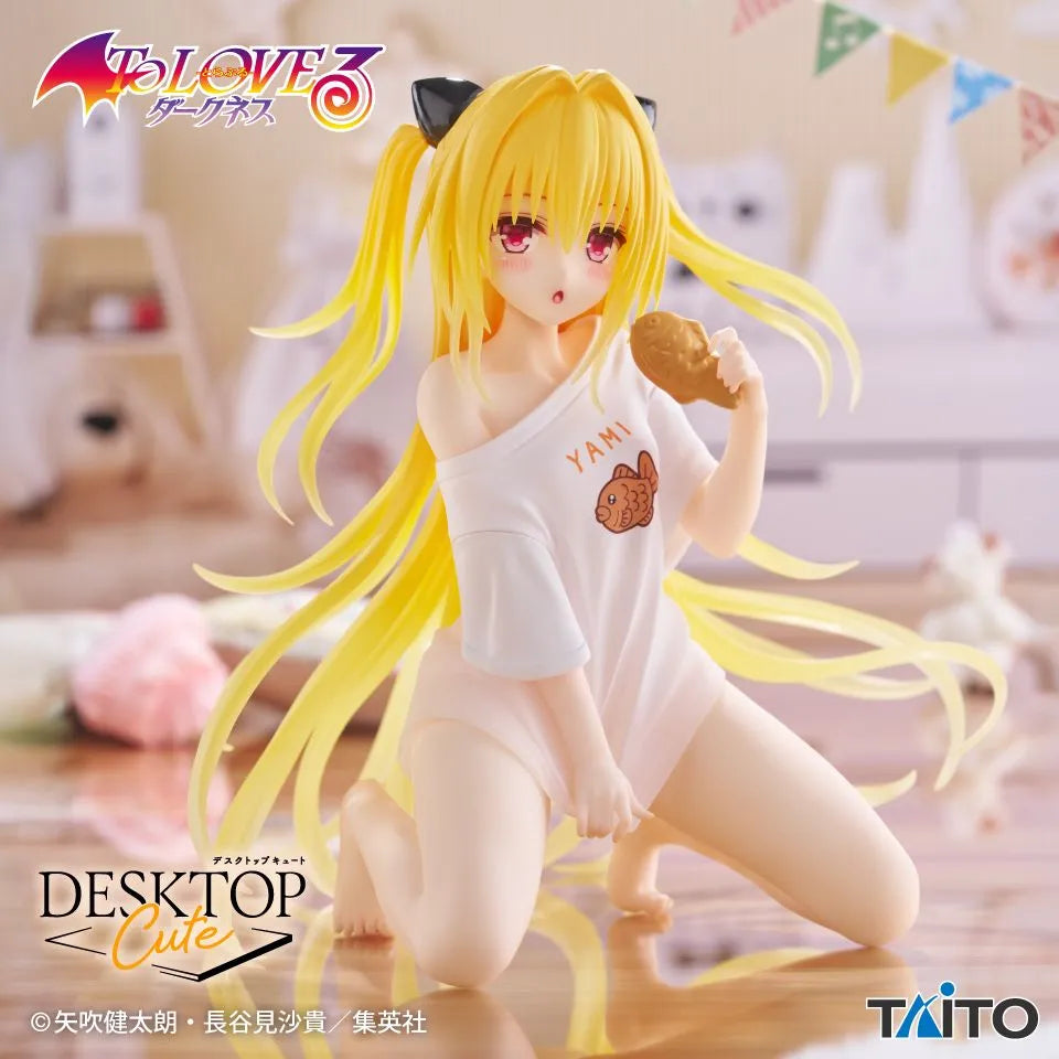 Golden Darkness (Eve) To Love Ru Darkness Desktop Cute Prize Figure by Taito (11/2025) - Mandorama [src:https://tokutame.net/wp-content/uploads/2025/10/prize-202511-toloveru-taito1.webp]