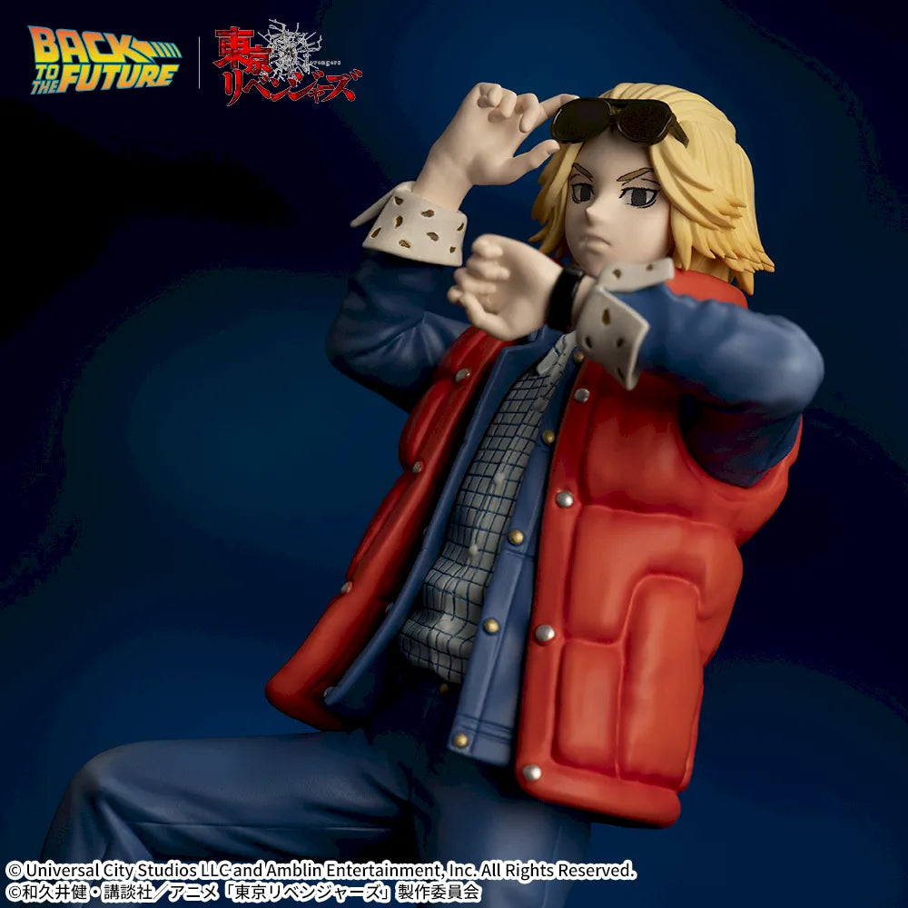 Manjiro Sano Tokyo Revengers × Back to the Future ACT/CUT Premium Figure Prize Figure by Sega - Mandorama [src:https://figisland.net/wp-content/uploads/2025/10/s01011615053660.webp]