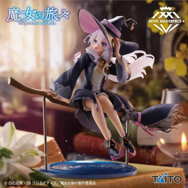 Elaina Wandering Witch: The Journey of Elaina AMP+ Prize Figure by Taito (01/2025) - Mandorama [src:https://tokutame.net/wp-content/uploads/2024/12/prize-202501-majotabi-taito1.webp]