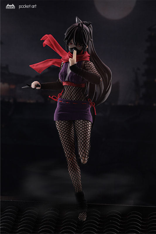 [Bonus] pocket art Series PA002 Female Ninja Hagi 1/12 Complete Model Action Figure